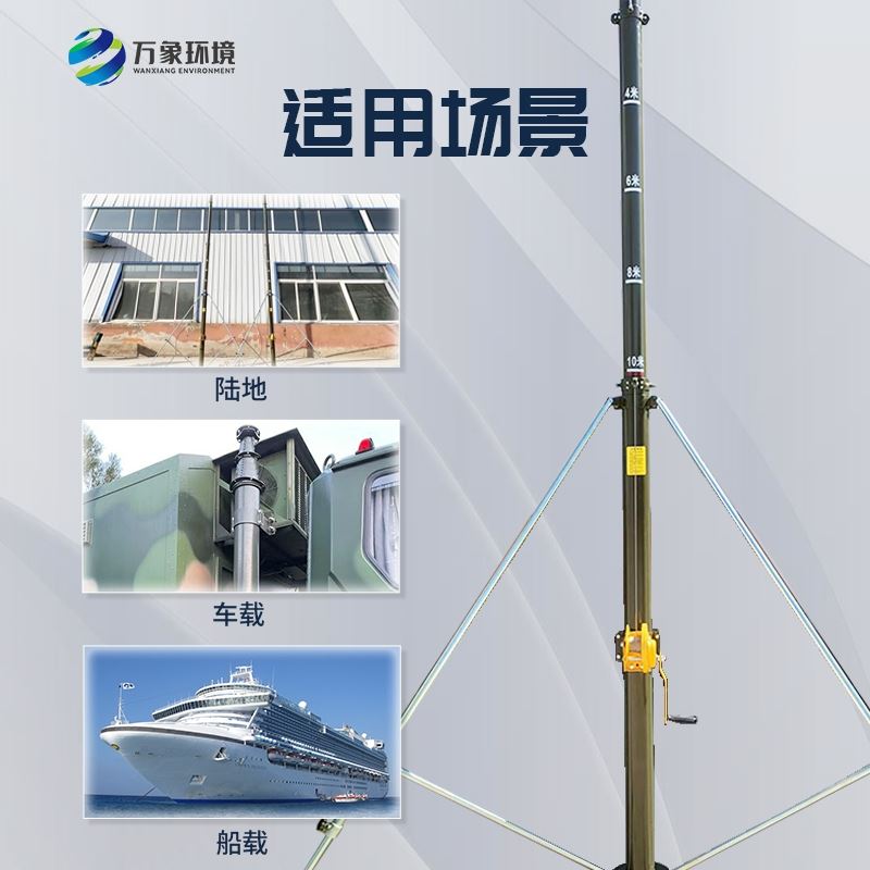 手动升降杆避雷针