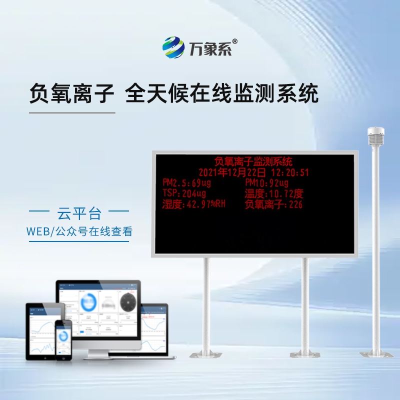 全彩屏负氧离子监测站